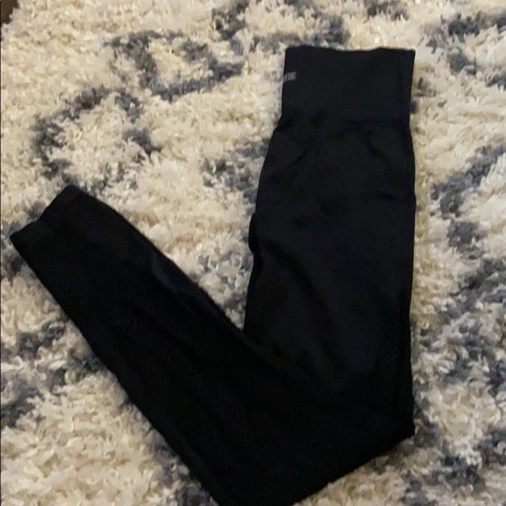 Pink high waisted leggings